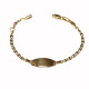 BABY ARMBAND goud  9 Karaat met naamplaat 156773
