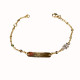 BABY ARMBAND (vlinder) goud  18 Karaat met naamplaat 153853