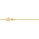 8 karaat huis juwelen Schakelketting gourmette 42CM.