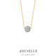 18 KARAAT KETTING met zirconia  AK0133m/45cm.