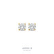 18 karaat oorringen met Lab Diamond 0.75 ct aE9002a
