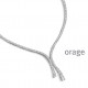Orage Zilver ketting BB019/45cm.