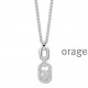 Orage Zilver ketting BB049/45cm.