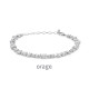 Orage Armband in zilver BB025 (19cm.)