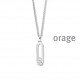Orage Zilver ketting BB046/42cm.
