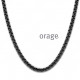Orage Heren ketting staal BB110/60cm.