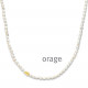 Orage PLAQUE parel ketting BB155/45cm.