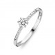 18 karaat ring met zirconia  GR4019WZ