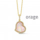 Orage PLAQUE ketting met hart BB218/45cm.