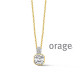 Orage PLAQUE ketting BB268/45cm.