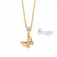 Orage Kids vergulde ketting met vlinder K3102