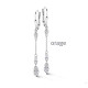 Orage Oorringen in zilver BB204
