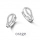 Orage Oorringen in zilver BB307