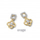 Orage Oorringen in plaque BB326