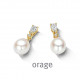 Orage Oorringen MET PAREL in plaque BB336