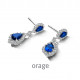 Orage Oorringen in zilver BB353