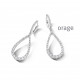 Orage Oorringen in zilver BB359