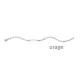 Orage Armband zilver BB305