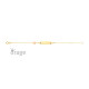 Orage Kids goud  9 Karaat Armband met naamplaat K3150