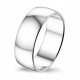 Ringen Tresor zilver ring R802 8mm.
