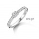 Orage Dames ring zilver met lab grow diamant BC012