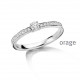 Orage Dames ring zilver met lab grow diamant BC013