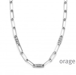 Orage ketting in zilver AS036/45cm.