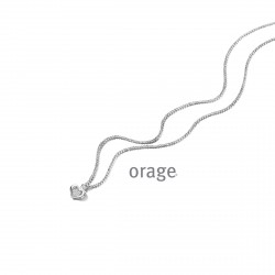 Orage zilver ketting AT211/45cm.