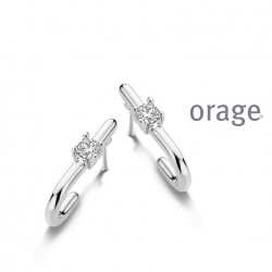 Orage Oorringen in zilver AW112