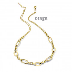 Orage PLAQUE ketting AW362/53cm.