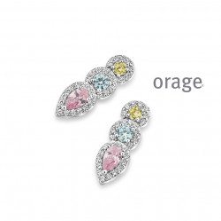 Orage Oorringen in zilver AW317