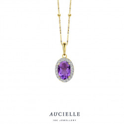 18 KARAAT HANGER MET amethyst  AH0155D