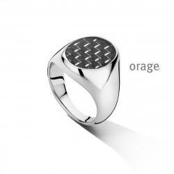 Orage Heren ring staal BA172