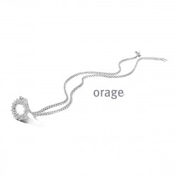 Orage Zilver ketting BA070/50cm.