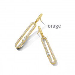 Orage Oorringen in plaque BA004