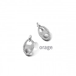 Orage Oorringen in zilver BA016