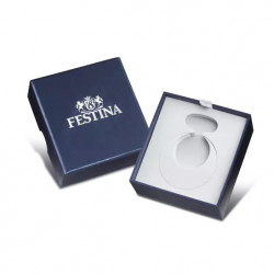 Festina F2026/1 zakhorloge zilverkleurig en ketting van 35 cm