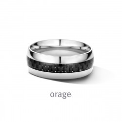 Orage Heren ring staal BA184
