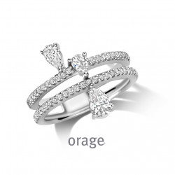Orage Dames ring zilver BA243