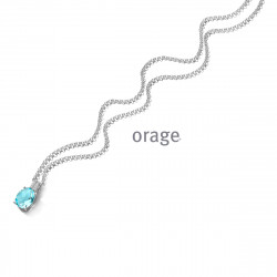 Orage Zilver ketting BA330/42cm.