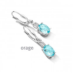 Orage Oorringen in zilver BA332