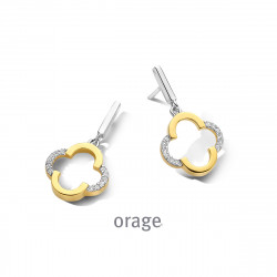Orage Oorringen in zilver BA352