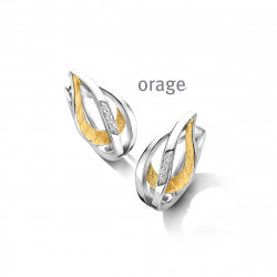 Orage Oorringen in ZILVER BA325