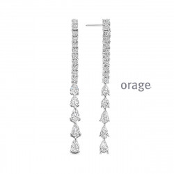 Orage Oorringen in ZILVER BA241