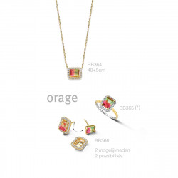 Orage PLAQUE ketting BB364/45cm.