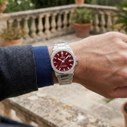 Uurwerken Festina F20100/3 burdeos heren horloge saffierglas swiss made