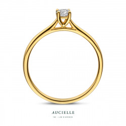 18 karaat ring met Lab Diamond 0.20ct ar9131a