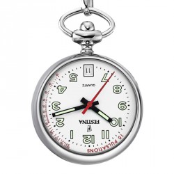 Festina F2027/2 verpleegstershorloge met zilverkleurig en ketting van 9 cm